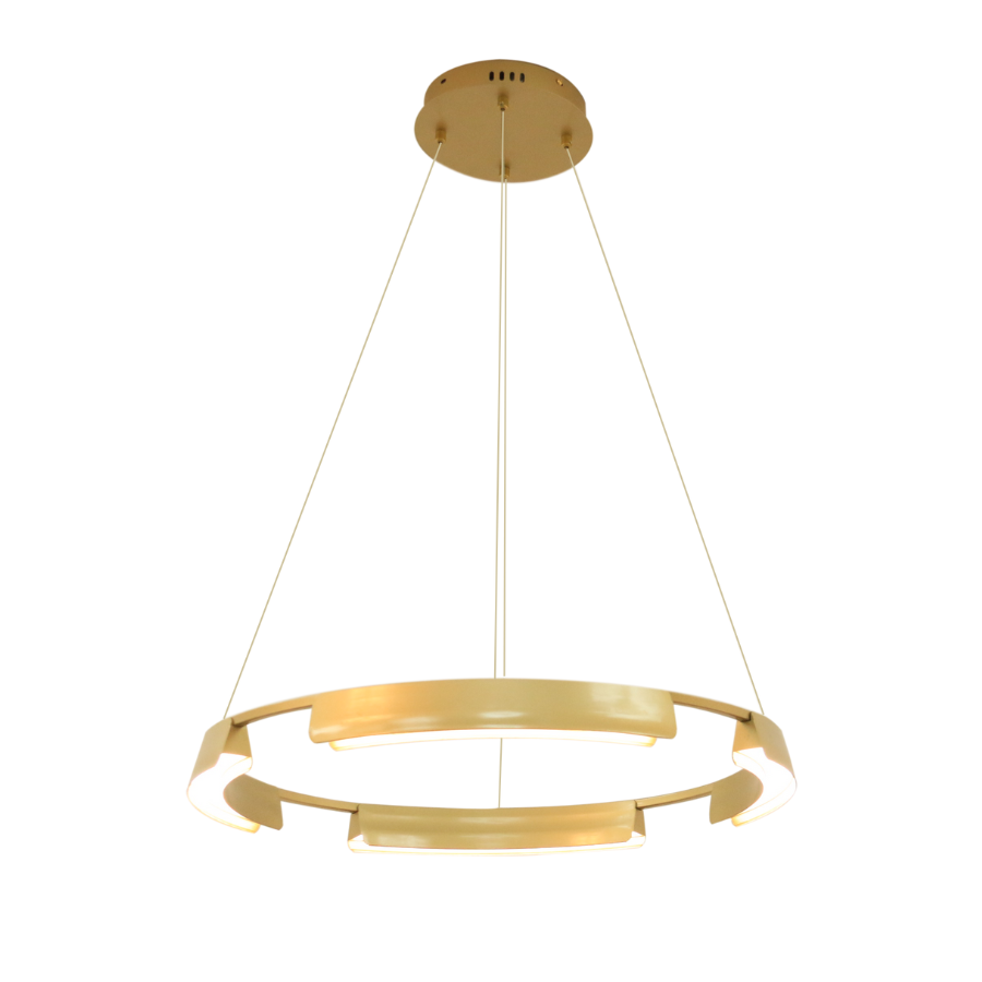 Lampa wisząca Tura 60 cm złota LED 36W CCT